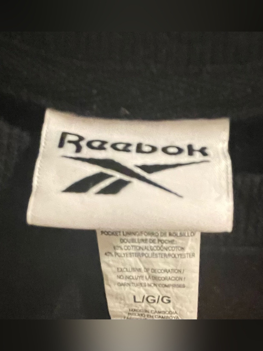 Reebok Sweatshirt - Boys Sweatshirt - Unisex Sweatshirt - Girls Sweatshirt - L - Picture 3 of 6